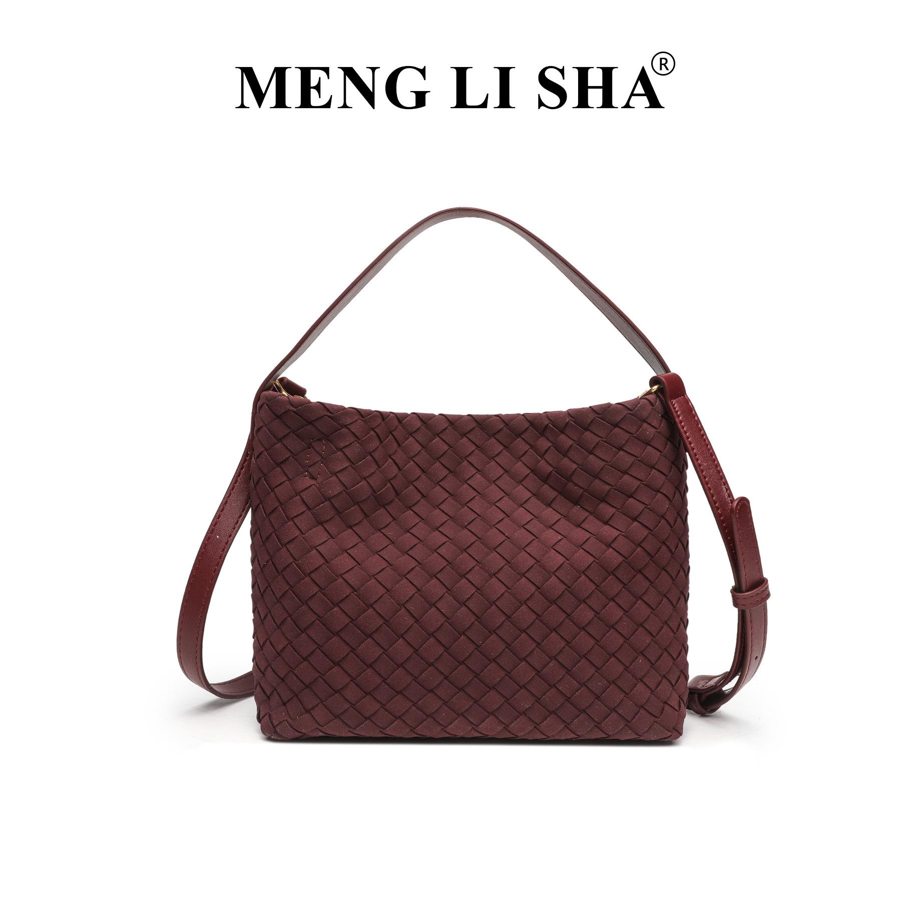 European and American Retro New Frosted Suede Hand Woven Bag, Versatile for Commuting, Underarm Shoulder Bag, Fashionable Handbag for Women бордовий
European and American Retro New Frosted Suede Hand Woven Bag, Versatile for Commuting, Underarm Shoulder Bag, Fashionable Handbag for Women бордовий