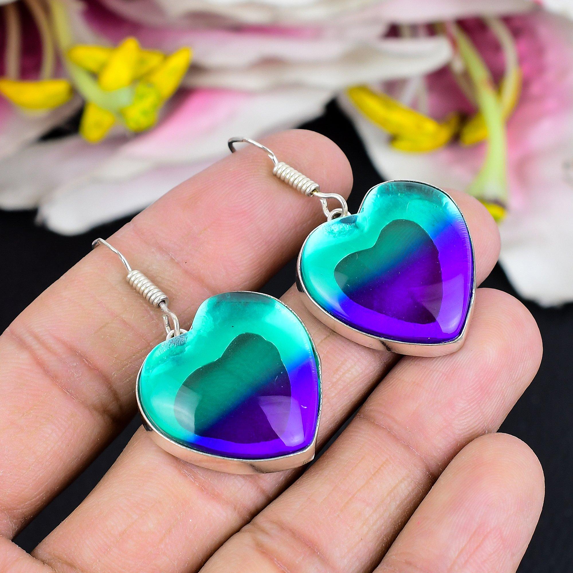 Bi-Color Tourmaline Gemstone 925 Sterling Silver Jewelry Earring 1.85 KG-1765
Bi-Color Tourmaline Gemstone 925 Sterling Silver Jewelry Earring 1.85 KG-1765