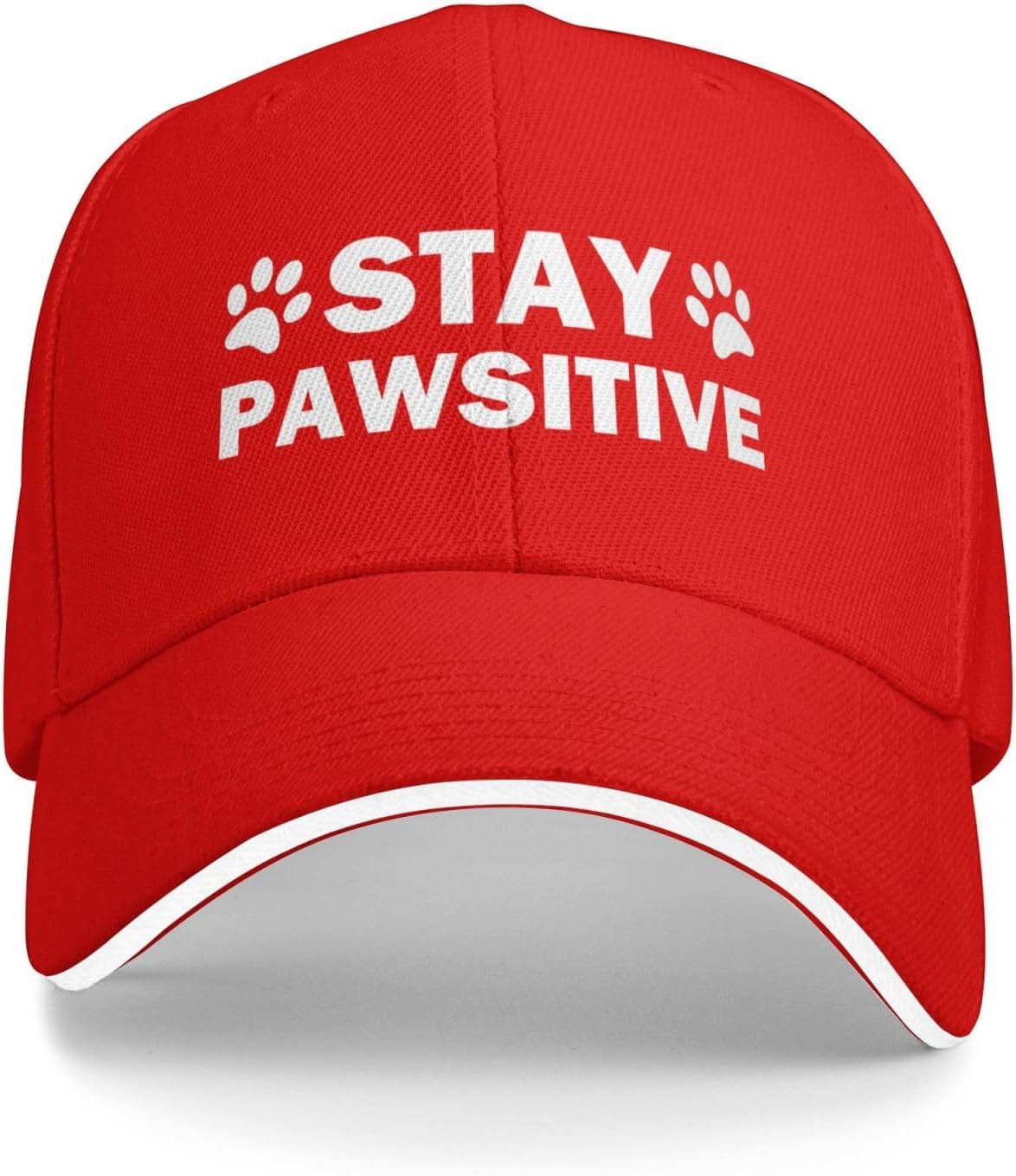 Stay Pawsitive Dog Paw Print Baseball Cap Polyester Adjustable Casual Unisex Adult Hat One Size
Stay Pawsitive Dog Paw Print Baseball Cap Polyester Adjustable Casual Unisex Adult Hat One Size