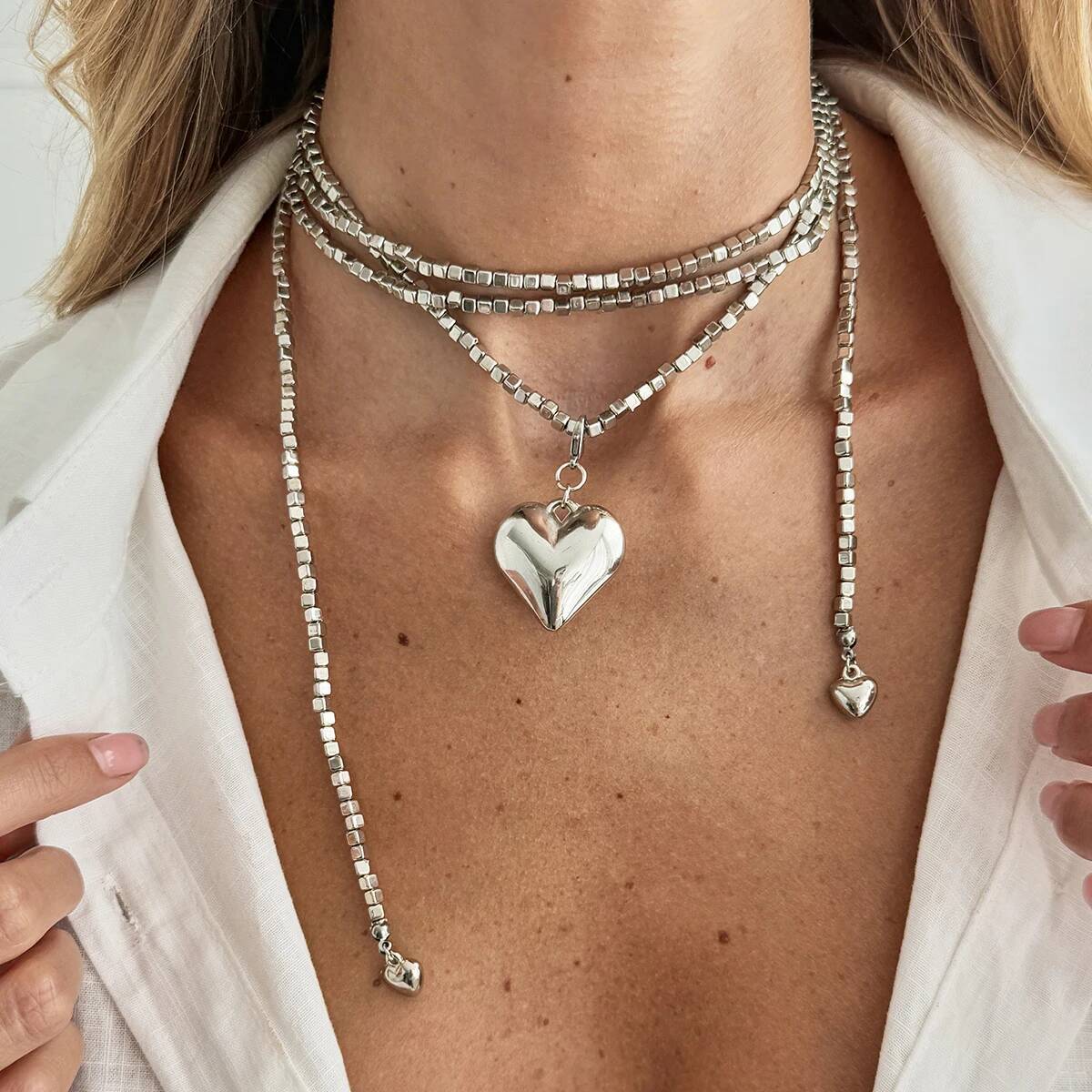 Salircon New Irregular CCB Beaded Long Necklace for Women Hip-Hop Y-Shaped Pendant Choker Creative Clavicle Chain Jewelry Gifts
Salircon New Irregular CCB Beaded Long Necklace for Women Hip-Hop Y-Shaped Pendant Choker Creative Clavicle Chain Jewelry Gifts