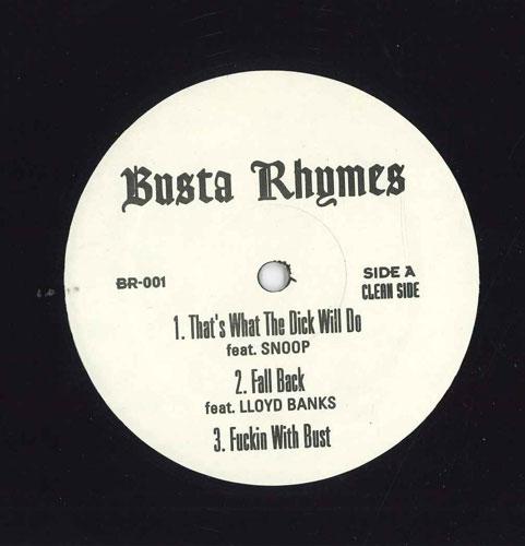 12-дюймовая пластинка BUSTA RHYMES Thats What The Dick Will Do BR001 НЕ НА ЛЕЙБЛЕ Неизвестный Рэп Хип-ХопРБ Б/У
12-дюймовая пластинка BUSTA RHYMES Thats What The Dick Will Do BR001 НЕ НА ЛЕЙБЛЕ Неизвестный Рэп Хип-ХопРБ Б/У