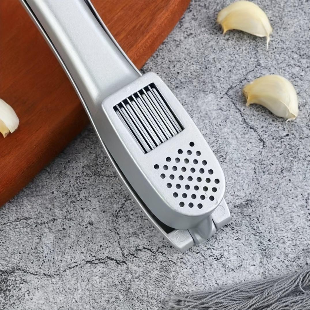 2-in-1 Garlic Press and Chopper - Multifunctional Kitchen Gadget with Black Cleaning Sheets, Aluminum Alloy, Manual Operation, Durable Kitchen Tool
2-in-1 Garlic Press and Chopper - Multifunctional Kitchen Gadget with Black Cleaning Sheets, Aluminum Alloy, Manual Operation, Durable Kitchen Tool