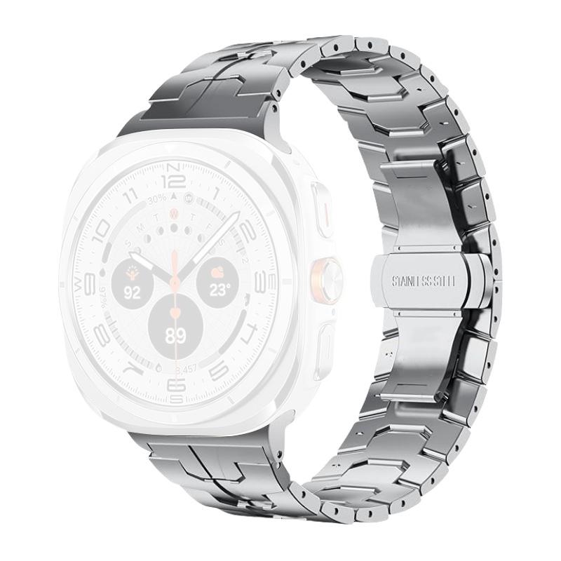 Watch Band For Samsung Galaxy Watch Ultra (2025) 47mm/Ultra 47mm Split Butterfly Clasp Stainless Steel Strap Silver
Watch Band For Samsung Galaxy Watch Ultra (2025) 47mm/Ultra 47mm Split Butterfly Clasp Stainless Steel Strap Silver