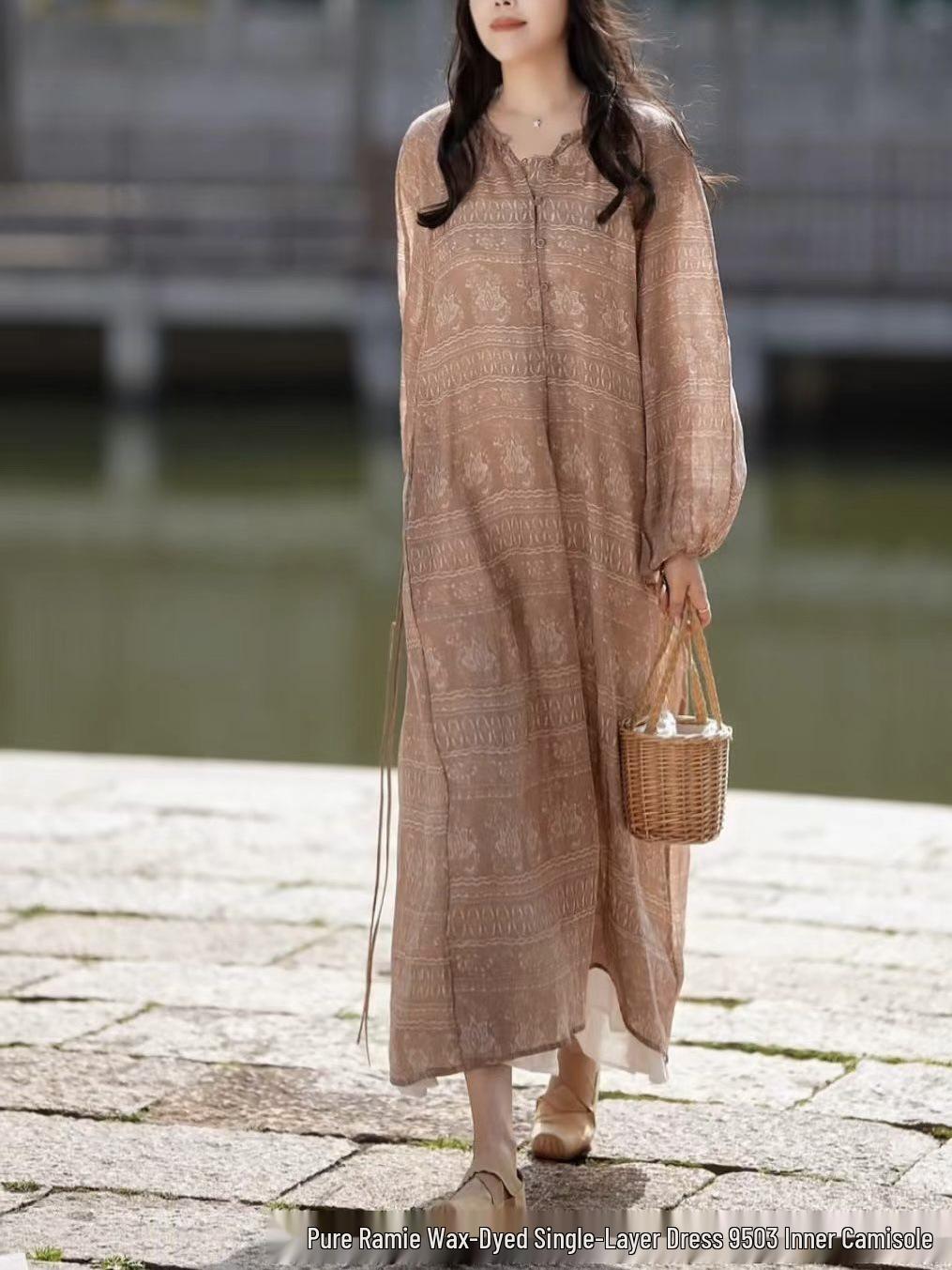 2026 Spring Elegant Linen Drawstring Slimming Long Dress One Size
2026 Spring Elegant Linen Drawstring Slimming Long Dress One Size