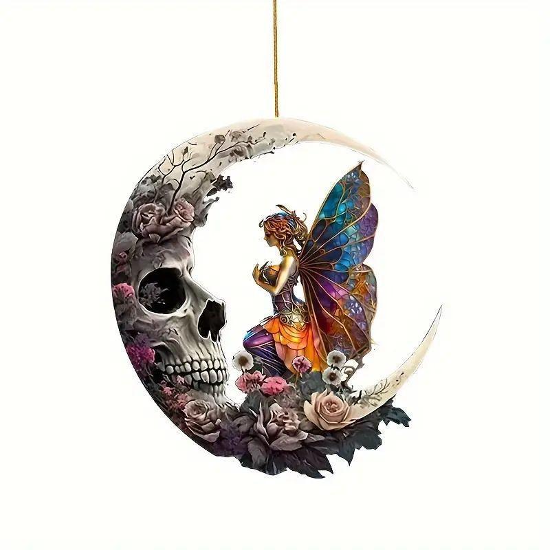 Colorful Acrylic Skull And Moon Car Hanging Ornament Perfect For Vehicle Decor 1
Colorful Acrylic Skull And Moon Car Hanging Ornament Perfect For Vehicle Decor 1