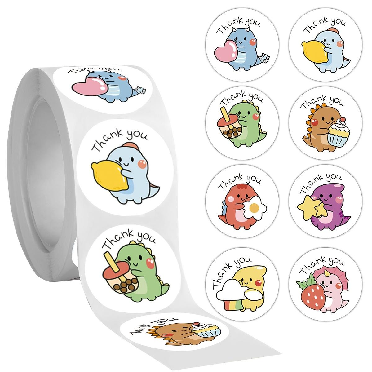 500 Cute Cartoon Dinosaur Thank You Stickers Roll - Adorable Animal Design with Thank You Text, Matte Vinyl Sealing Labels for DIY Crafts
500 Cute Cartoon Dinosaur Thank You Stickers Roll - Adorable Animal Design with Thank You Text, Matte Vinyl Sealing Labels for DIY Crafts