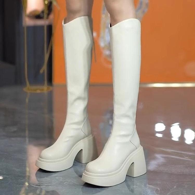 2025 new thick-soled thick-heeled autumn and winter high-heeled cream boots V-mouth but knee boots Knight boots Boots Boots 35
2025 new thick-soled thick-heeled autumn and winter high-heeled cream boots V-mouth but knee boots Knight boots Boots Boots 35