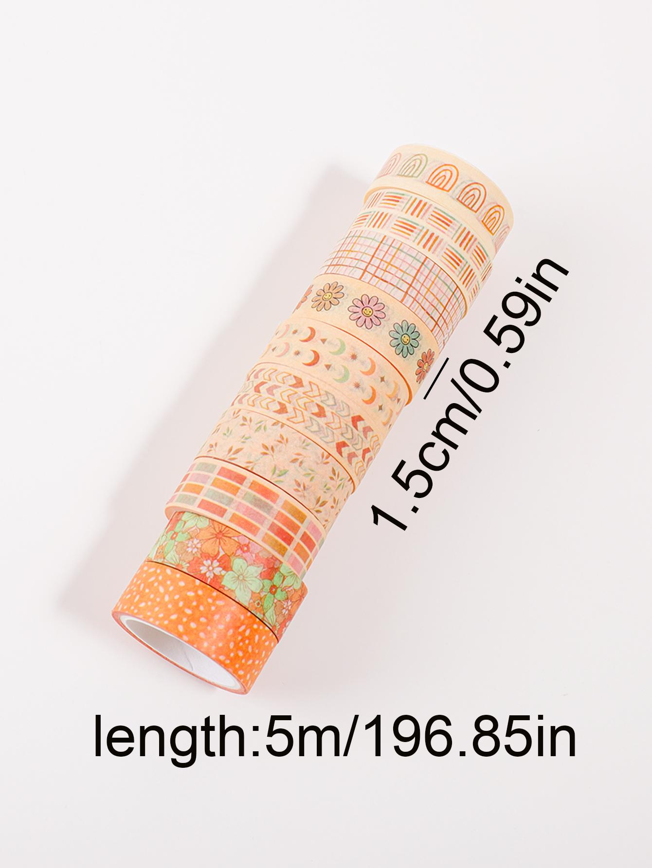 10 rolls of beautiful plant and flower washi tape, orange decorative tape, DIY scrapbook and art project decoration
10 rolls of beautiful plant and flower washi tape, orange decorative tape, DIY scrapbook and art project decoration