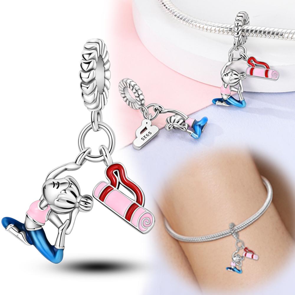 Creative Yoga Girl Pendants copper Plated Bead Charms Compatible With Authentic Charm Bead Charms Bracelets Bead Charms Jewellery Gifts Ideal For Wome
Creative Yoga Girl Pendants copper Plated Bead Charms Compatible With Authentic Charm Bead Charms Bracelets Bead Charms Jewellery Gifts Ideal For Wome