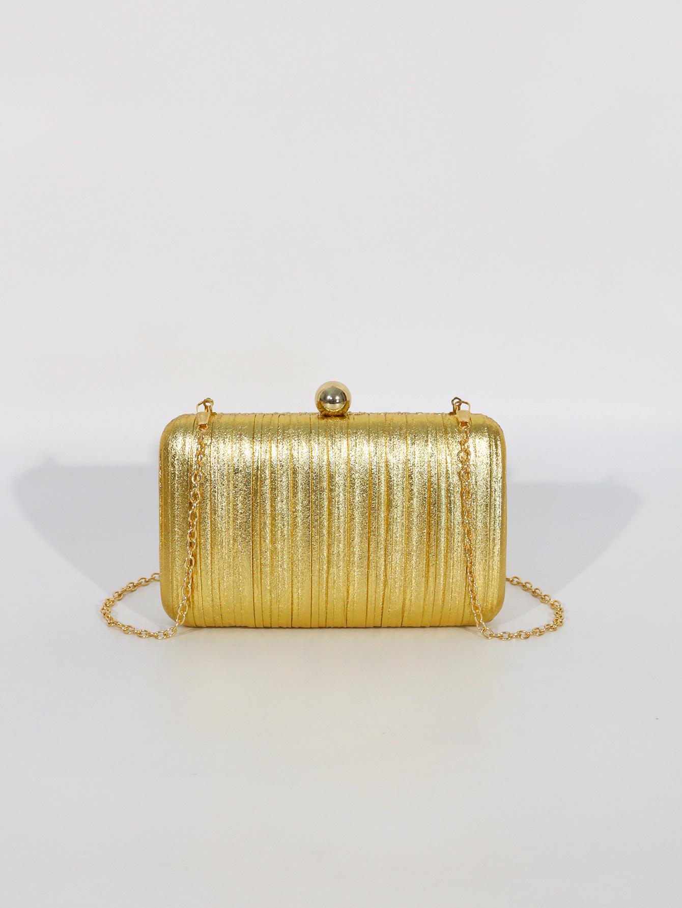 Gold Pleated Crossbody Clutch: Square Evening Bag for Bridesmaids & Social Events золотой
Gold Pleated Crossbody Clutch: Square Evening Bag for Bridesmaids & Social Events золотой