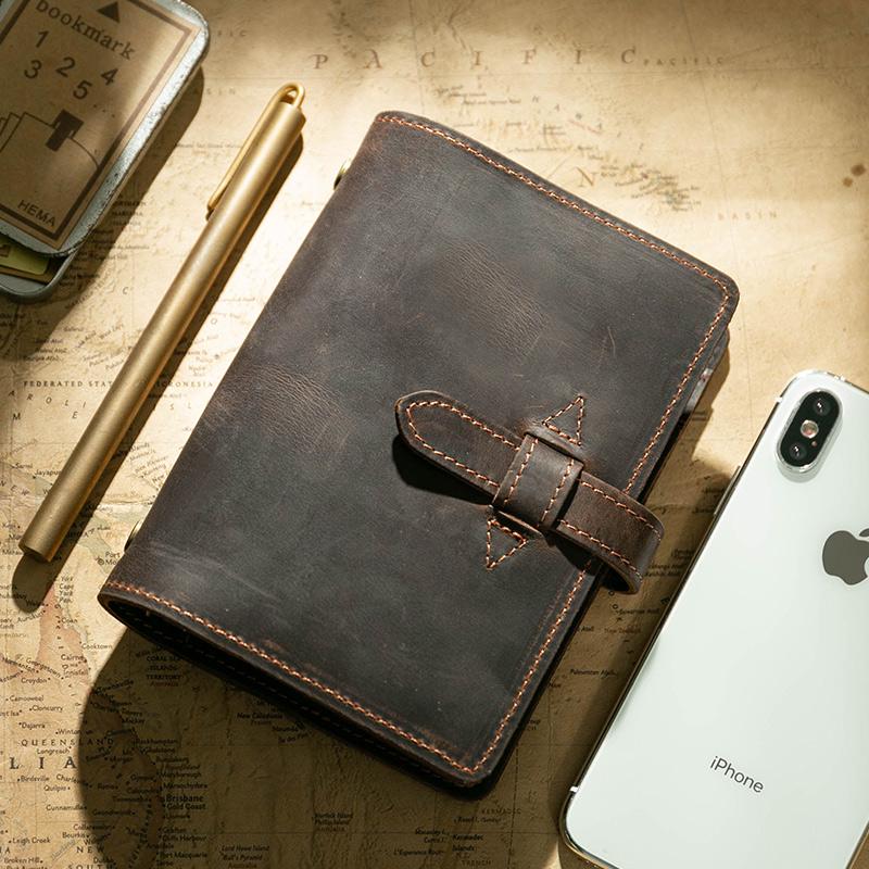 Retro Cowhide Travel Planner and Diary - A6/A7 Loose-Leaf Notebook
Retro Cowhide Travel Planner and Diary - A6/A7 Loose-Leaf Notebook