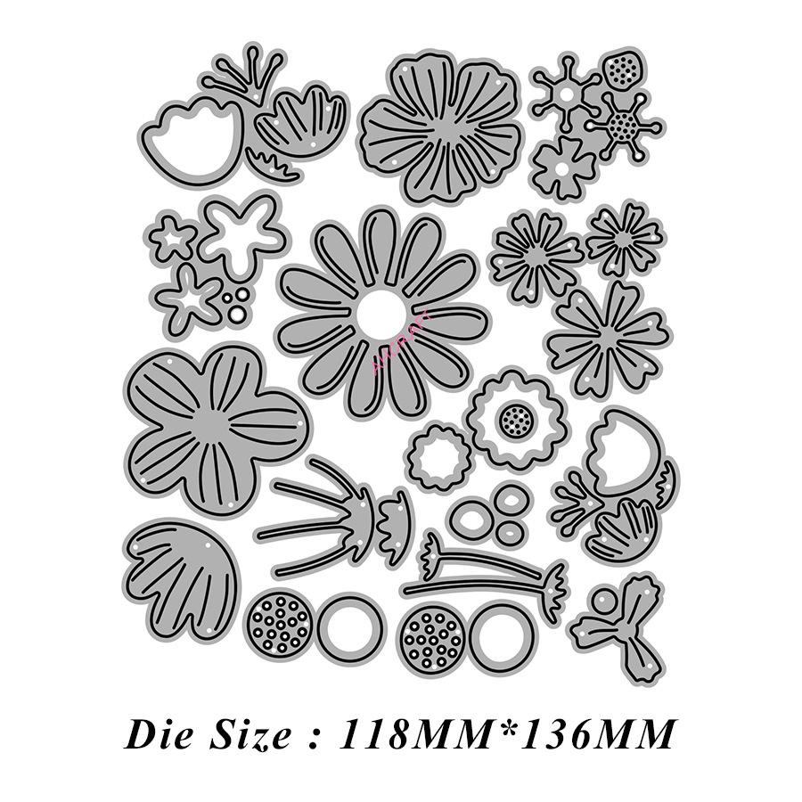 6061 Assorted Flower Metal Carbon Steel Die-Cutters - DIY Craft Cutting Dies (January 2024) 118*136mm, 34g/set
6061 Assorted Flower Metal Carbon Steel Die-Cutters - DIY Craft Cutting Dies (January 2024) 118*136mm, 34g/set