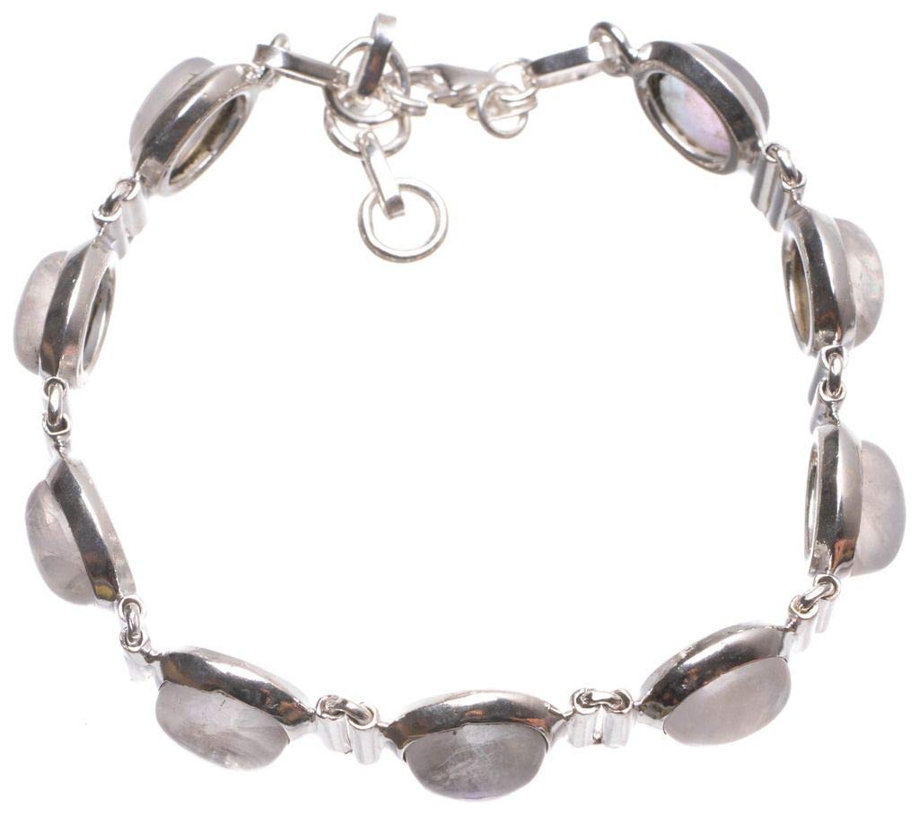 StarGems Natural Rainbow Moonstone Handmade Boho 925 Sterling Silver Tennis Bracelet 6 1/2-7 1/4 T8459
StarGems Natural Rainbow Moonstone Handmade Boho 925 Sterling Silver Tennis Bracelet 6 1/2-7 1/4 T8459