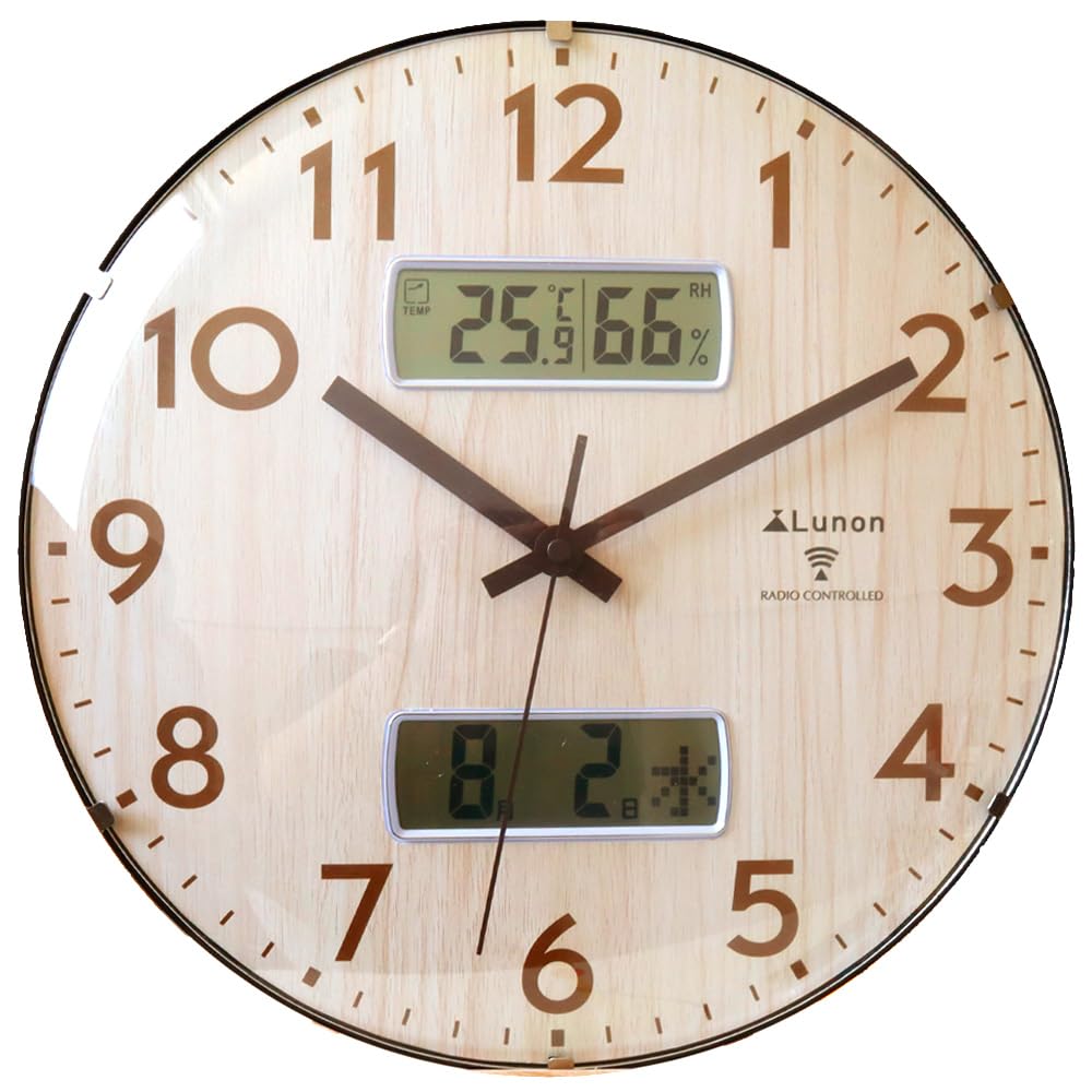 Lunon FX7134 Wall 35cm Temperature and Humidity Calendar Display Radio-Controlled Clock, Diameter, Display,
Lunon FX7134 Wall 35cm Temperature and Humidity Calendar Display Radio-Controlled Clock, Diameter, Display,