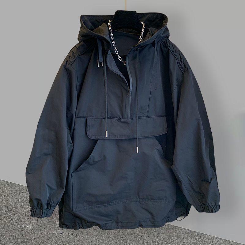 Trendy Korean Style Men s Jacketsuit Loose-fit Hooded Trench Coat Fashionable Spliced Design Jacket Windbreaker XXL чорний
Trendy Korean Style Men s Jacketsuit Loose-fit Hooded Trench Coat Fashionable Spliced Design Jacket Windbreaker XXL чорний