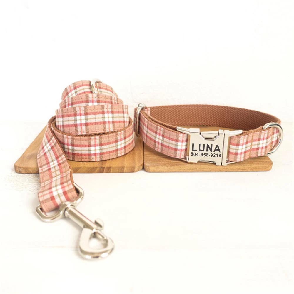 Personalized Dog Collar Custom Pet Collar Free Engraving ID Name Tag Pet Accessory Orange Plaid Puppy Collar Leash S
Personalized Dog Collar Custom Pet Collar Free Engraving ID Name Tag Pet Accessory Orange Plaid Puppy Collar Leash S
