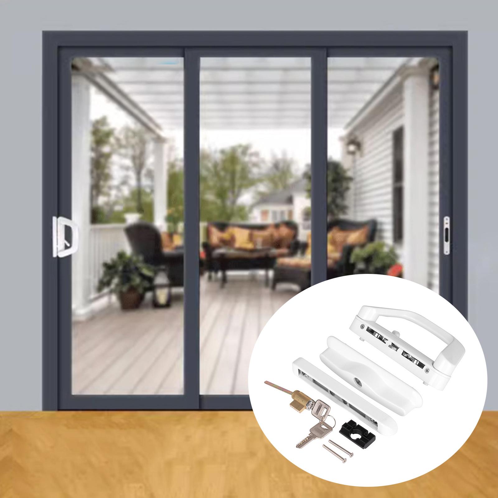 Balcony Glass Door Handle Lock Keyed Sliding Patio Glass Door Handle Set Patio Door Lock with Key Easy to Install
Balcony Glass Door Handle Lock Keyed Sliding Patio Glass Door Handle Set Patio Door Lock with Key Easy to Install