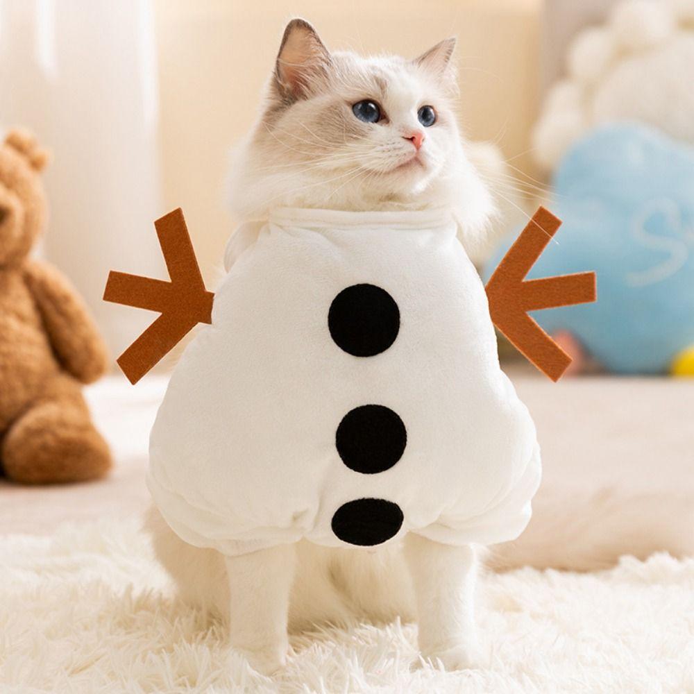 Круглый воротничок костюм кота-снеговика удобный рождественский костюм кота для рождественских вечеринок M
Круглый воротничок костюм кота-снеговика удобный рождественский костюм кота для рождественских вечеринок M
