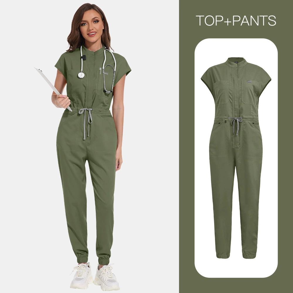 Niaahinn Scrubs Clinical Uniform Woman Fashion Jumpsuit Elastic Breathable Work Wear Color Blocking Drawstring Straight Jumpsuit XS зелёный
Niaahinn Scrubs Clinical Uniform Woman Fashion Jumpsuit Elastic Breathable Work Wear Color Blocking Drawstring Straight Jumpsuit XS зелёный