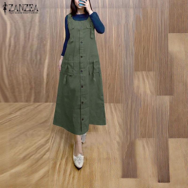 ZANZEA Women Muslim Sleeveless Side Pockets Square Collar Solid Color Dresses 4XL синій
ZANZEA Women Muslim Sleeveless Side Pockets Square Collar Solid Color Dresses 4XL синій