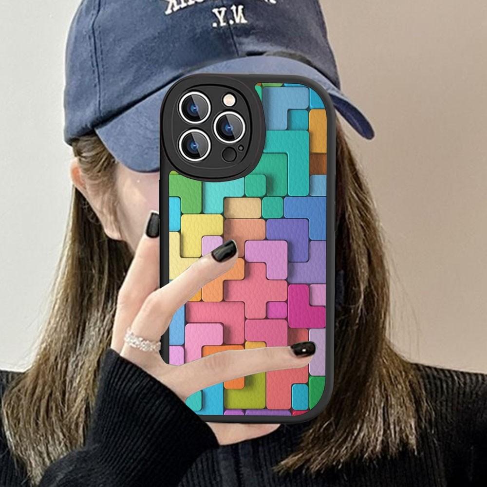 3D Colorful Block Phone Case Hard Leather For iPhone 16 15 14 13 12 Mini 11 14 Pro Max Xs X Xr 7 8 Plus Fundas iPhone 16 plus
3D Colorful Block Phone Case Hard Leather For iPhone 16 15 14 13 12 Mini 11 14 Pro Max Xs X Xr 7 8 Plus Fundas iPhone 16 plus
