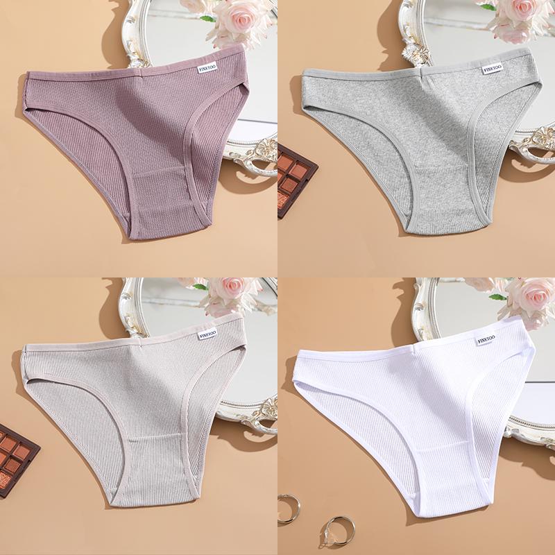 FINETOO 4Pcs M-4XL Cotton Panties Female Underpants Sexy Panties for Women Briefs Underwear Plus Size Pantys Lingerie 3XL
FINETOO 4Pcs M-4XL Cotton Panties Female Underpants Sexy Panties for Women Briefs Underwear Plus Size Pantys Lingerie 3XL