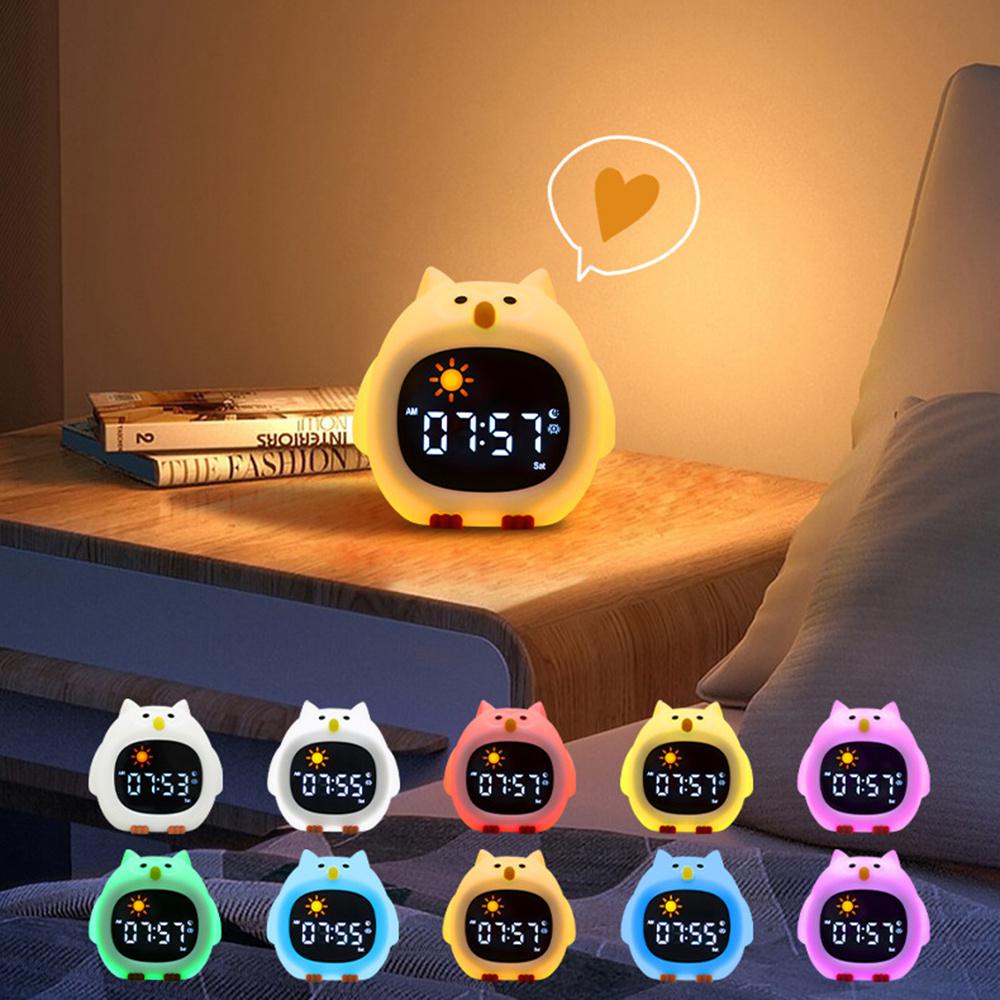 JL-825 Cartoon Owl Shape White Noise Alarm Clock Sleep Bedside Lamp Tap Control Night Light A
JL-825 Cartoon Owl Shape White Noise Alarm Clock Sleep Bedside Lamp Tap Control Night Light A