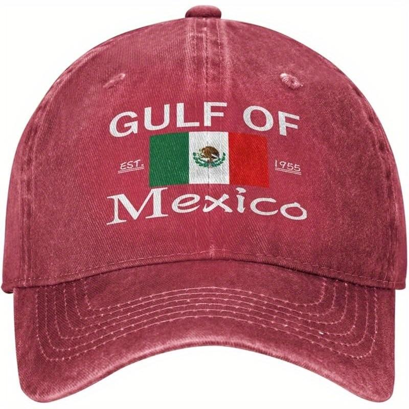 Gulf of Mexico Baseball Cap Mexican Flag Est 1955 Washed Denim Unisex Outdoor Adult Cap One Size красный
Gulf of Mexico Baseball Cap Mexican Flag Est 1955 Washed Denim Unisex Outdoor Adult Cap One Size красный