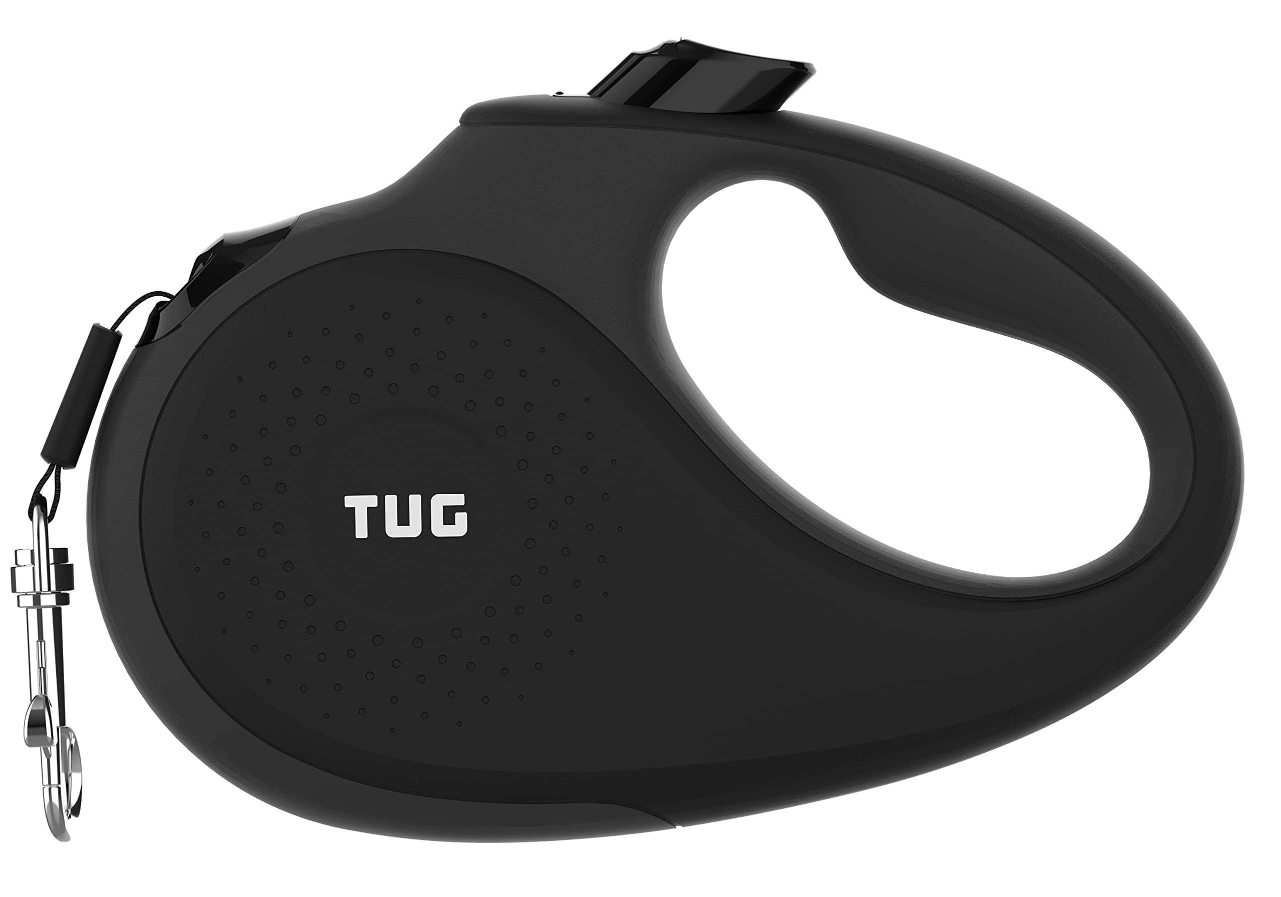 TUG Sturdy Retractable Dog Leash with 5m Strong Nylon Lock 360° Tangle-Free, Anti-Slip Handle; Tape; One-Hand Brake, Pause, (Size S, Black)
TUG Sturdy Retractable Dog Leash with 5m Strong Nylon Lock 360° Tangle-Free, Anti-Slip Handle; Tape; One-Hand Brake, Pause, (Size S, Black)