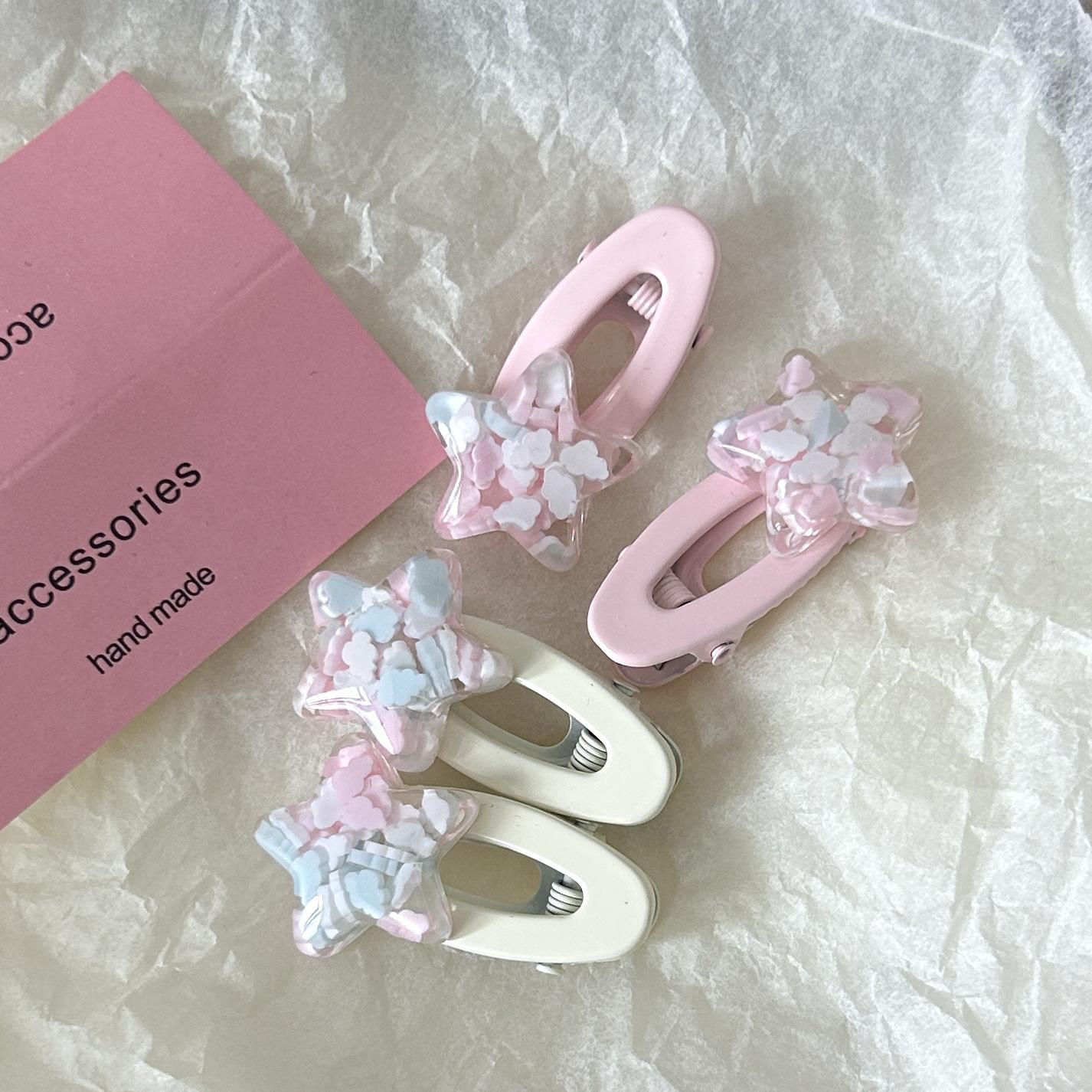 Pink Star Oval Duckbill Hair Clip - Cute Girlish Heart Design, Soft Sweet Hair Accessory for Women Design sense star#oval clip бежевый
Pink Star Oval Duckbill Hair Clip - Cute Girlish Heart Design, Soft Sweet Hair Accessory for Women Design sense star#oval clip бежевый