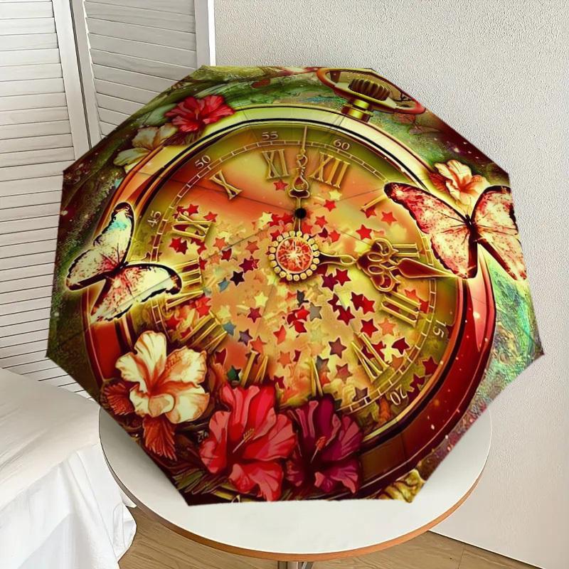 1pc Butterfly Flowers Stars Pocket Watch Umbrella with Plastic Handle,Suitable for All Seasons Home Travel Outdoor UmbrellaDD163
1pc Butterfly Flowers Stars Pocket Watch Umbrella with Plastic Handle,Suitable for All Seasons Home Travel Outdoor UmbrellaDD163