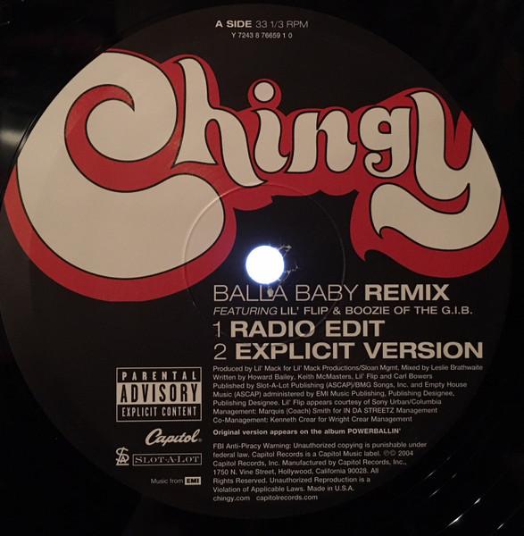 12inch Record CHINGY - Balla Baby (Remix) SPRO18947 Capitol Records 2004 US Rap & Hip-Hop/R&B Used
12inch Record CHINGY - Balla Baby (Remix) SPRO18947 Capitol Records 2004 US Rap & Hip-Hop/R&B Used