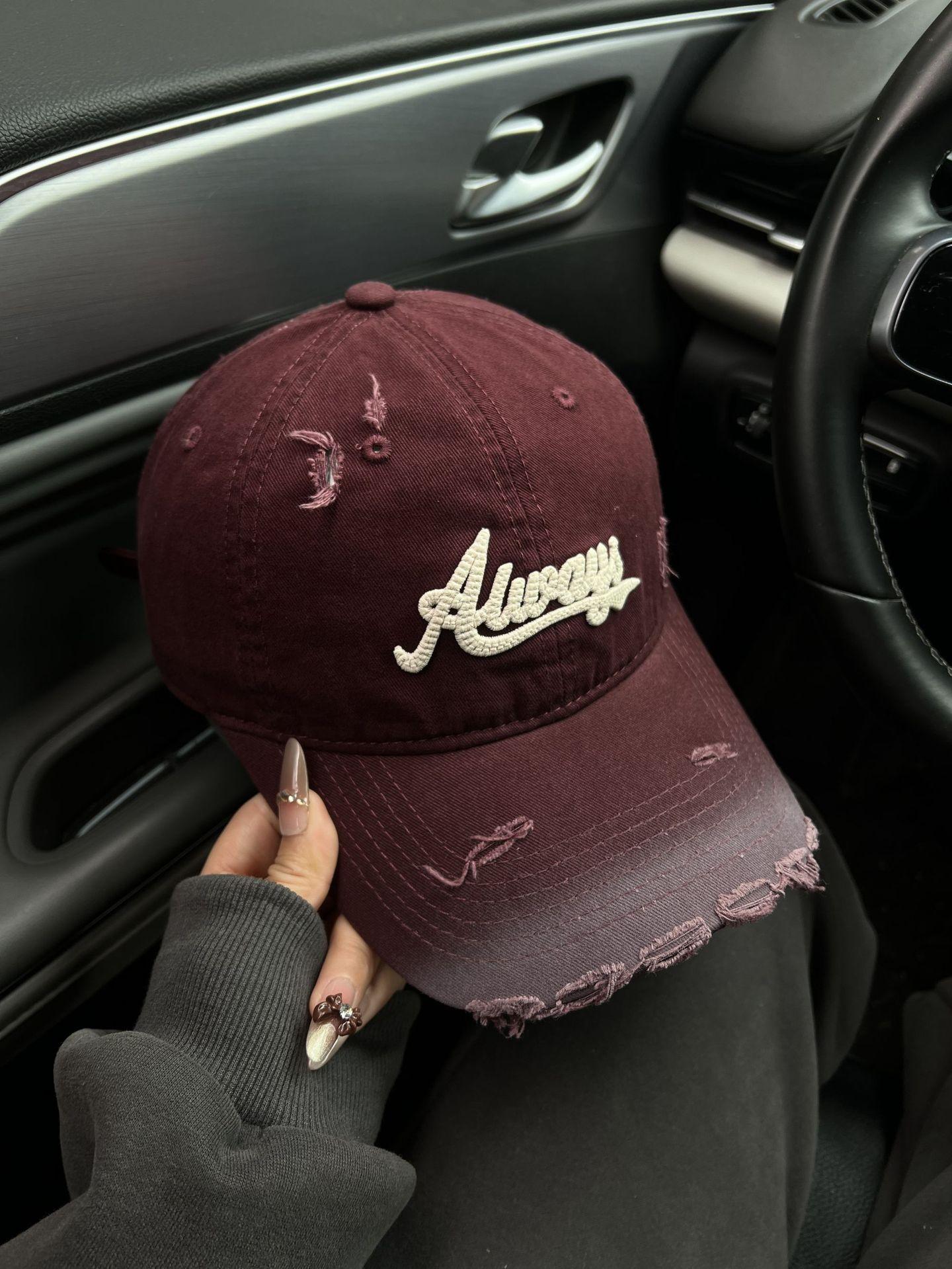 Broken Hole Wine Red Baseball Cap Women s Retro Big Head Circumference Versatile Duckbill Cap Letter Face Highlighting Small Hat One Size красный
Broken Hole Wine Red Baseball Cap Women s Retro Big Head Circumference Versatile Duckbill Cap Letter Face Highlighting Small Hat One Size красный