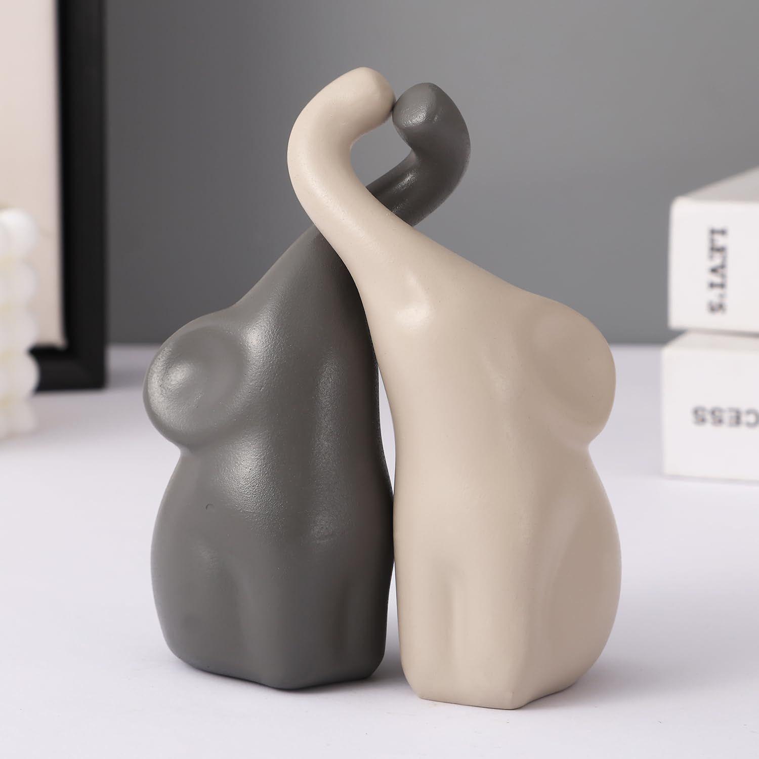 Loving Elephant Pair Statue Showpiece (Beige & Grey) for Home Décor Bedroom Living Room Table Top Office Decoration Elephant
Loving Elephant Pair Statue Showpiece (Beige & Grey) for Home Décor Bedroom Living Room Table Top Office Decoration Elephant