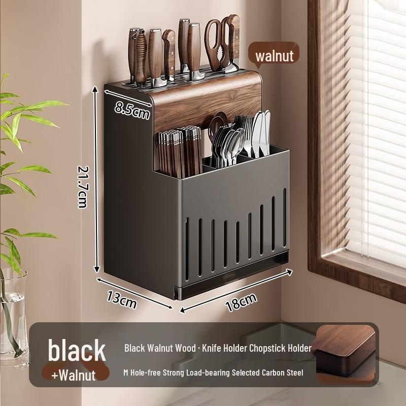 YouShu Walnut Suction Cup Kitchen Knife & Utensil Holder
YouShu Walnut Suction Cup Kitchen Knife & Utensil Holder