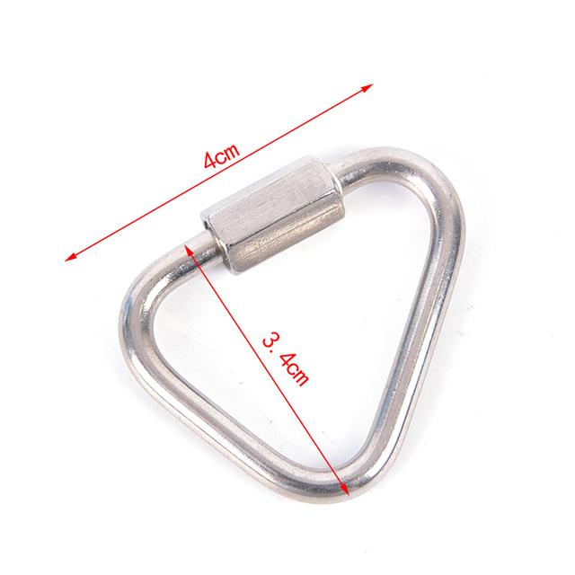 Steel Hook Buckle Snap Clip Climbing Buckle Triangle Carabiner Safety Connection Lock Fast Hook 4mm
Steel Hook Buckle Snap Clip Climbing Buckle Triangle Carabiner Safety Connection Lock Fast Hook 4mm
