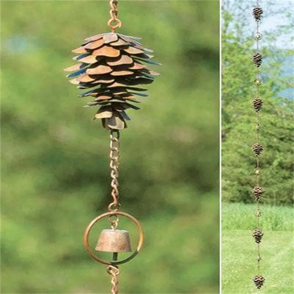 Retro Pine Cone Wind Chimes Drain Chain Japanese Style Eaves Drip Chain Garden Courtyard Outdoor Metal Done Old Craft Rain Chain
Retro Pine Cone Wind Chimes Drain Chain Japanese Style Eaves Drip Chain Garden Courtyard Outdoor Metal Done Old Craft Rain Chain
