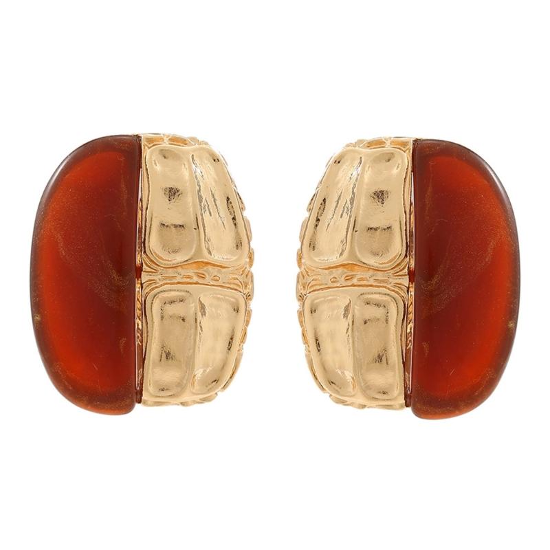 Винтажные серьги из коричневой и янтарной смолы для женщин, осень и зима, прочный сплав, трендовые украшения для повседневной носки золотой
Винтажные серьги из коричневой и янтарной смолы для женщин, осень и зима, прочный сплав, трендовые украшения для повседневной носки золотой