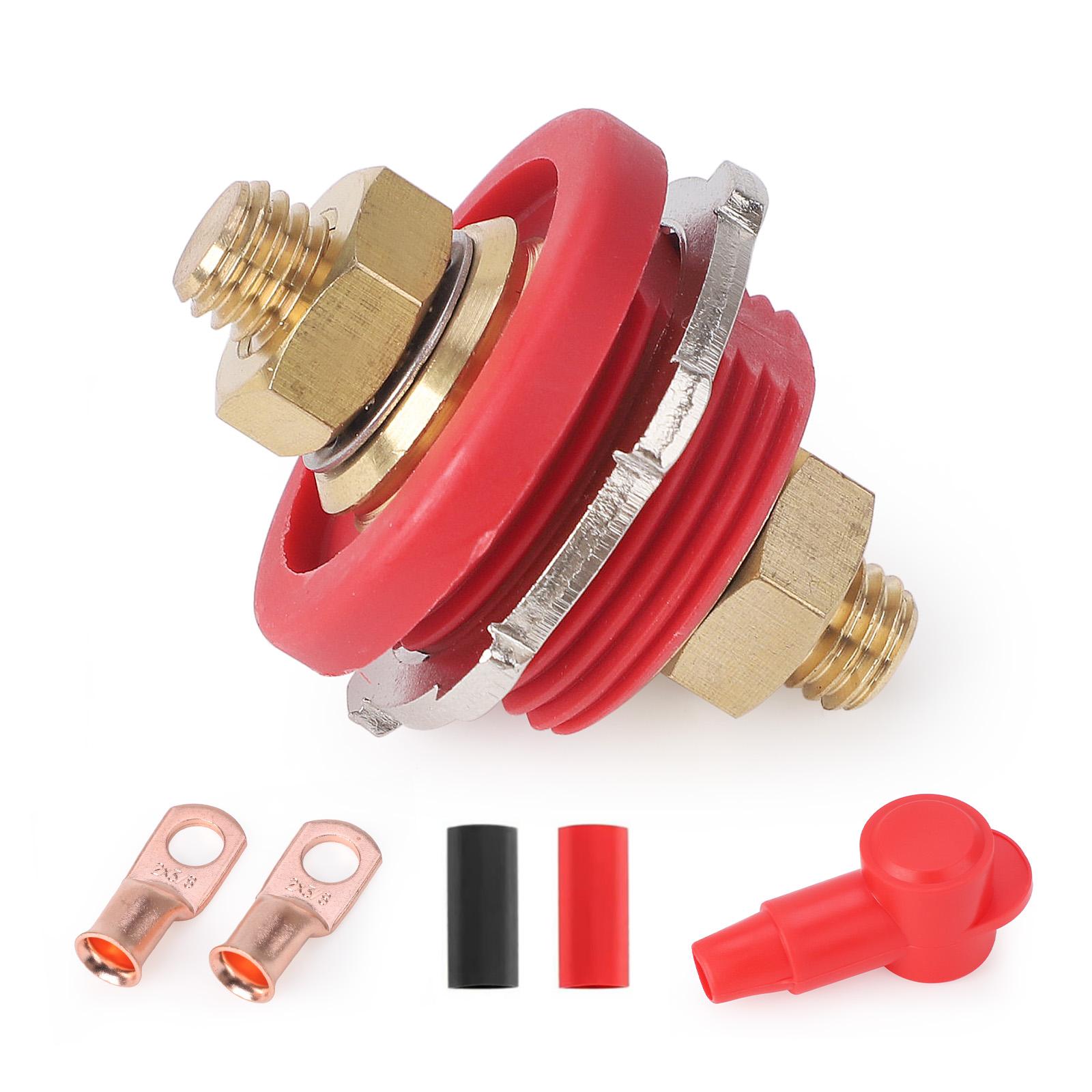 3/8 Stud Remote Battery Power Junction 300A 24V Post Terminal Kit Connecto Heavy Duty for Car Camping RV Truck Boat Circuit Tool
3/8 Stud Remote Battery Power Junction 300A 24V Post Terminal Kit Connecto Heavy Duty for Car Camping RV Truck Boat Circuit Tool