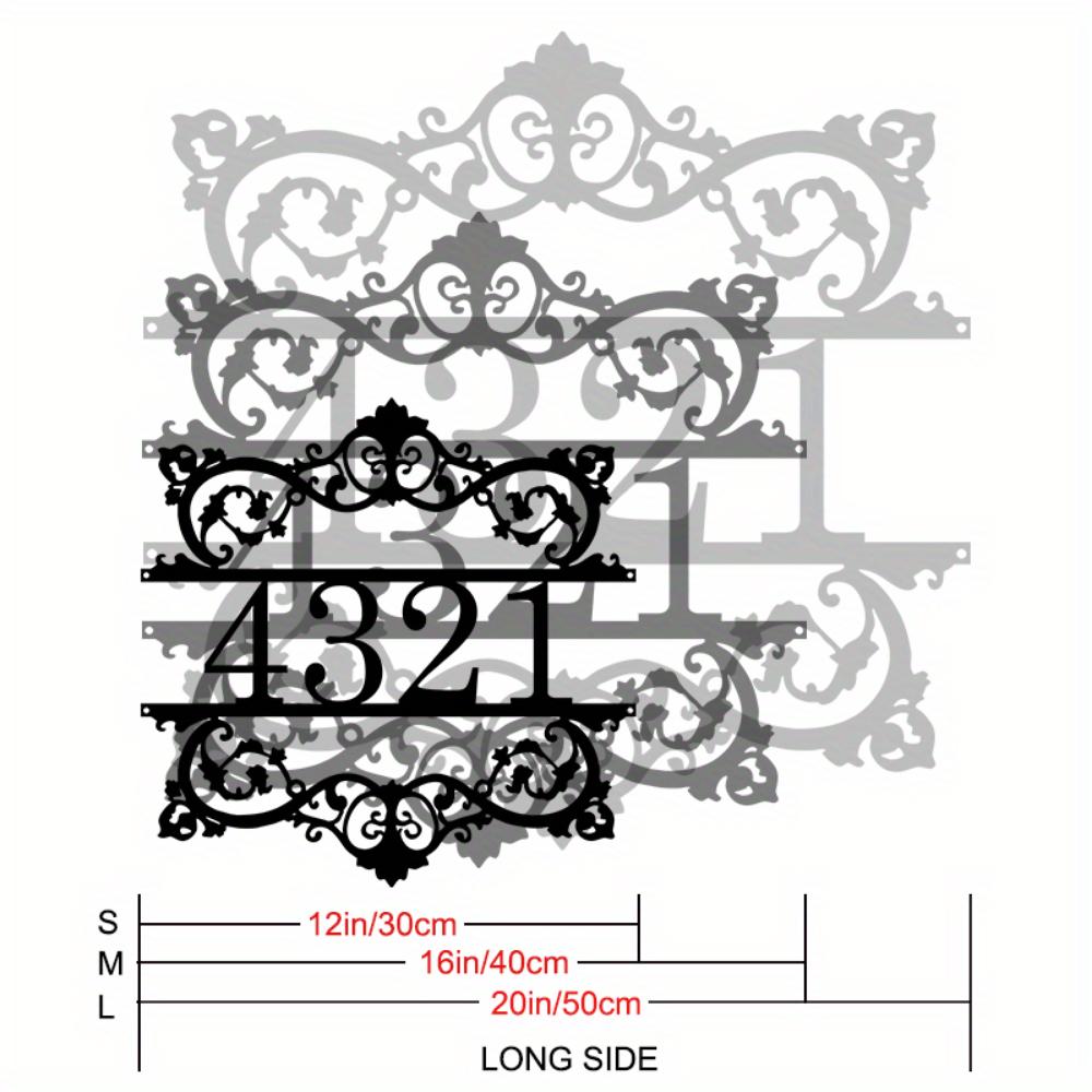 Custom Metal Tin Sign Scroll Design Address Plaque House Number Home Decor 30cm
Custom Metal Tin Sign Scroll Design Address Plaque House Number Home Decor 30cm