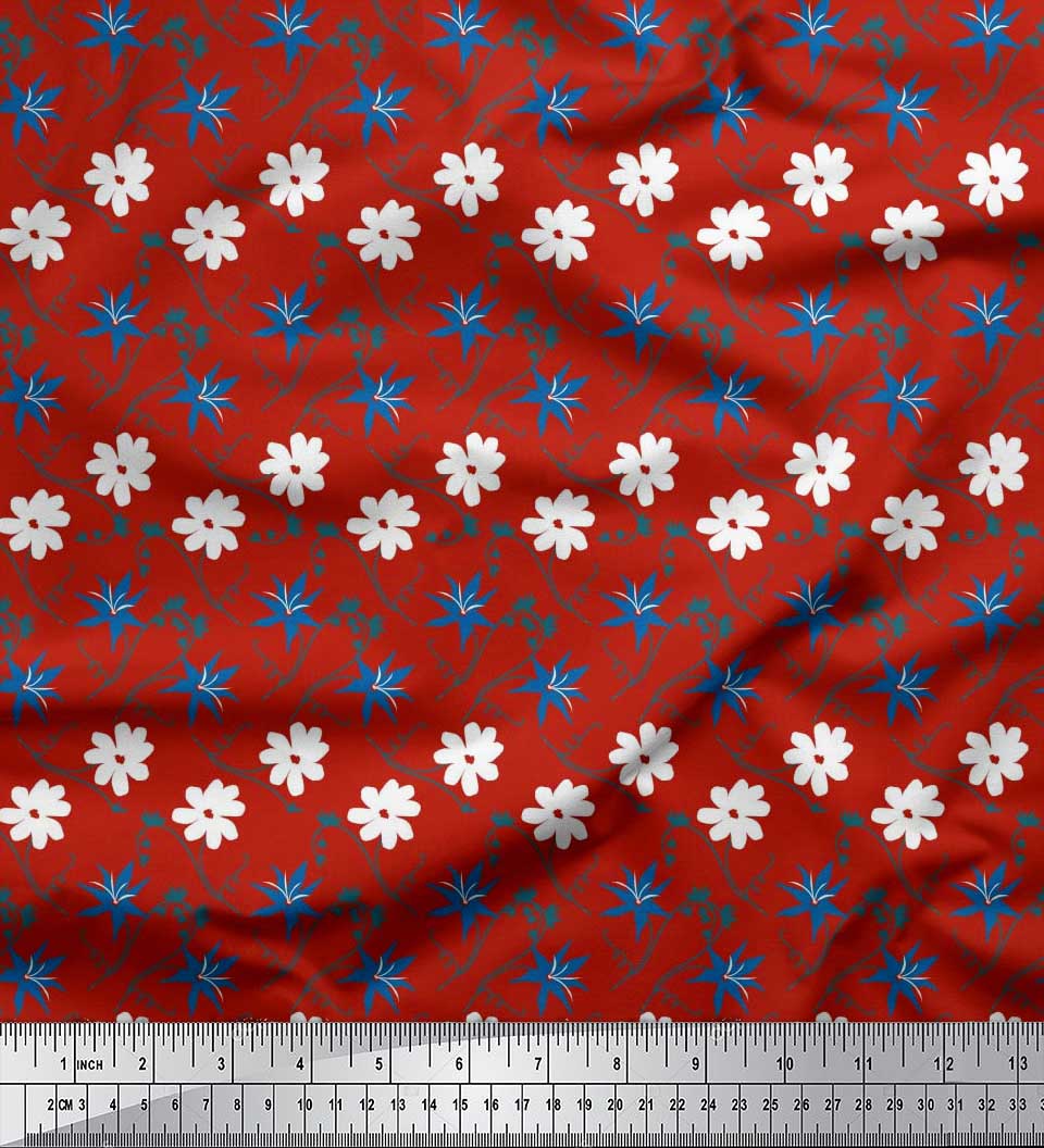 Тканина Soimoi Red Japan Crepe Satin Swirl & Daisy Floral Printed Тканина 1 метр 42 дюйма 42 Inch Wide - Poly Crepe жовтий
Тканина Soimoi Red Japan Crepe Satin Swirl & Daisy Floral Printed Тканина 1 метр 42 дюйма 42 Inch Wide - Poly Crepe жовтий
