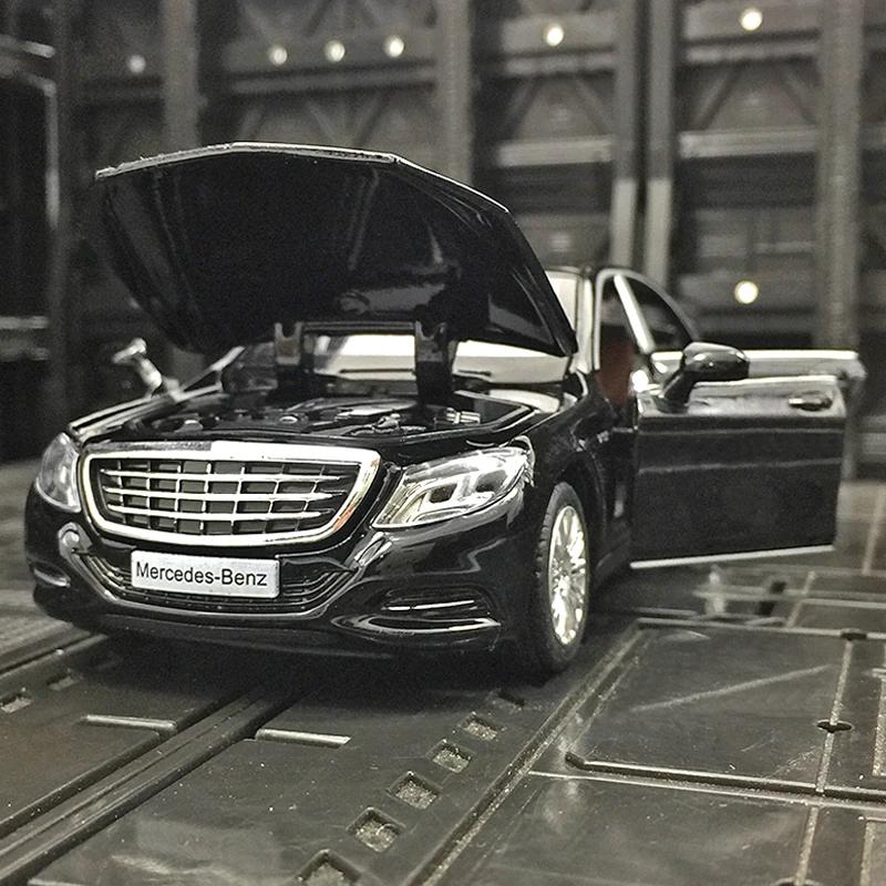 1:32 scale Mercedes-Benz Maybach S600 four-door luxury car model sound and light pull back metal ornaments collection boy toy
1:32 scale Mercedes-Benz Maybach S600 four-door luxury car model sound and light pull back metal ornaments collection boy toy