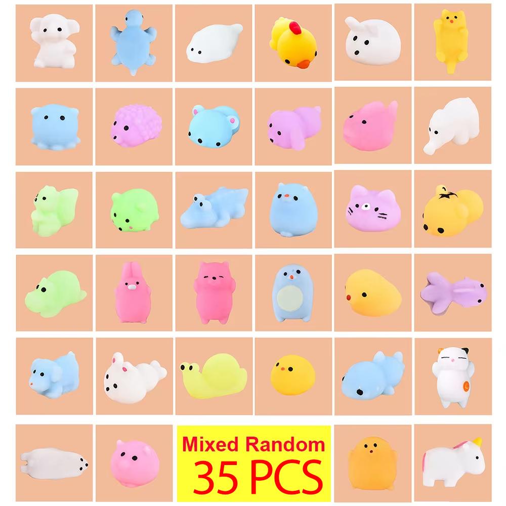 Silicone Fidget Toys 35PCS Decompression Toy Gifts Soft Glue Stress Relief Toys Cute Animal Finger Pinching Joy Pressing Release
Silicone Fidget Toys 35PCS Decompression Toy Gifts Soft Glue Stress Relief Toys Cute Animal Finger Pinching Joy Pressing Release