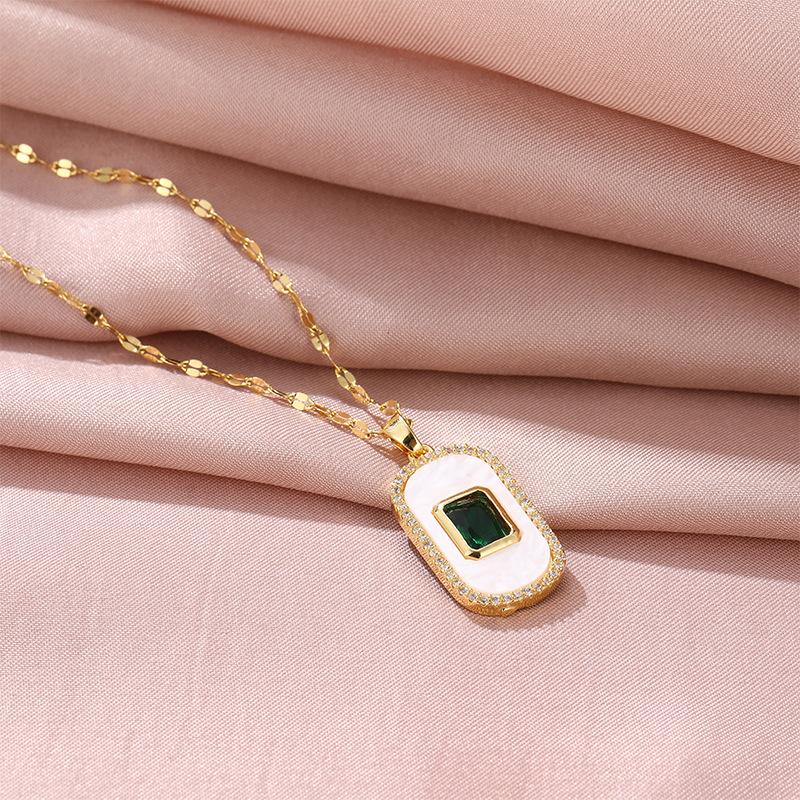 Французское ретро изумрудное овальное ожерелье женское личность высокая универсальная трендовая квадратная подвеска из перламутра шейная цепочка 5
Французское ретро изумрудное овальное ожерелье женское личность высокая универсальная трендовая квадратная подвеска из перламутра шейная цепочка 5