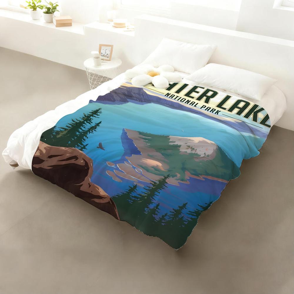 Crater Lake National Park Throw Flannel Throw Blanket: Soft Kid-Friendly Warm Anti-Static All Season Washable Couch Bed Home 75x90cm
Crater Lake National Park Throw Flannel Throw Blanket: Soft Kid-Friendly Warm Anti-Static All Season Washable Couch Bed Home 75x90cm