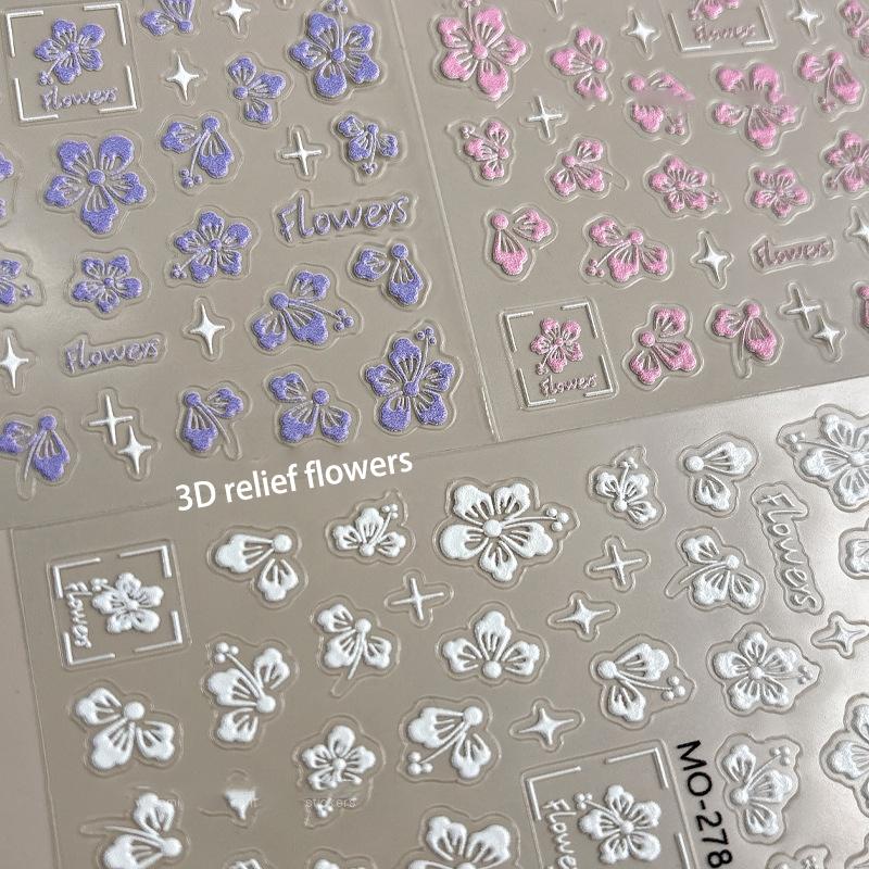 Flower Shape Nail Sticker Enhancement Adhesive 5D Stereoscopic Personality Nail Salon Diy Nail Enthusiasts And Manicurists
Flower Shape Nail Sticker Enhancement Adhesive 5D Stereoscopic Personality Nail Salon Diy Nail Enthusiasts And Manicurists