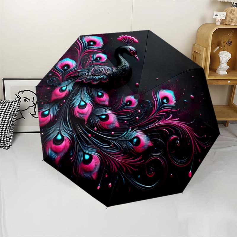 8-Rib Automatic Folding Umbrella | PEACOCK Design, Iron Frame, Durable, Fashionable, Suitable for All Seasons, Ideal for Famil Iron&8K
8-Rib Automatic Folding Umbrella | PEACOCK Design, Iron Frame, Durable, Fashionable, Suitable for All Seasons, Ideal for Famil Iron&8K