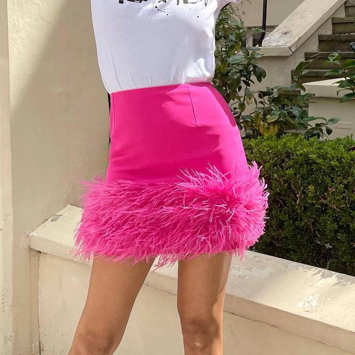 European & American Style Eco-Friendly Fur Evening Gown - Sexy, Tight, Hip-Hugging, Short Party Skirt for Women Extra Large яркий розовый
European & American Style Eco-Friendly Fur Evening Gown - Sexy, Tight, Hip-Hugging, Short Party Skirt for Women Extra Large яркий розовый