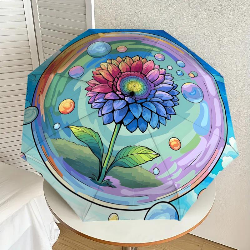 1pc Colorful Bubble Flower Illustration Umbrella with Plastic Handle,Suitable for All Seasons Home Travel Outdoor UmbrellaDD1749
1pc Colorful Bubble Flower Illustration Umbrella with Plastic Handle,Suitable for All Seasons Home Travel Outdoor UmbrellaDD1749