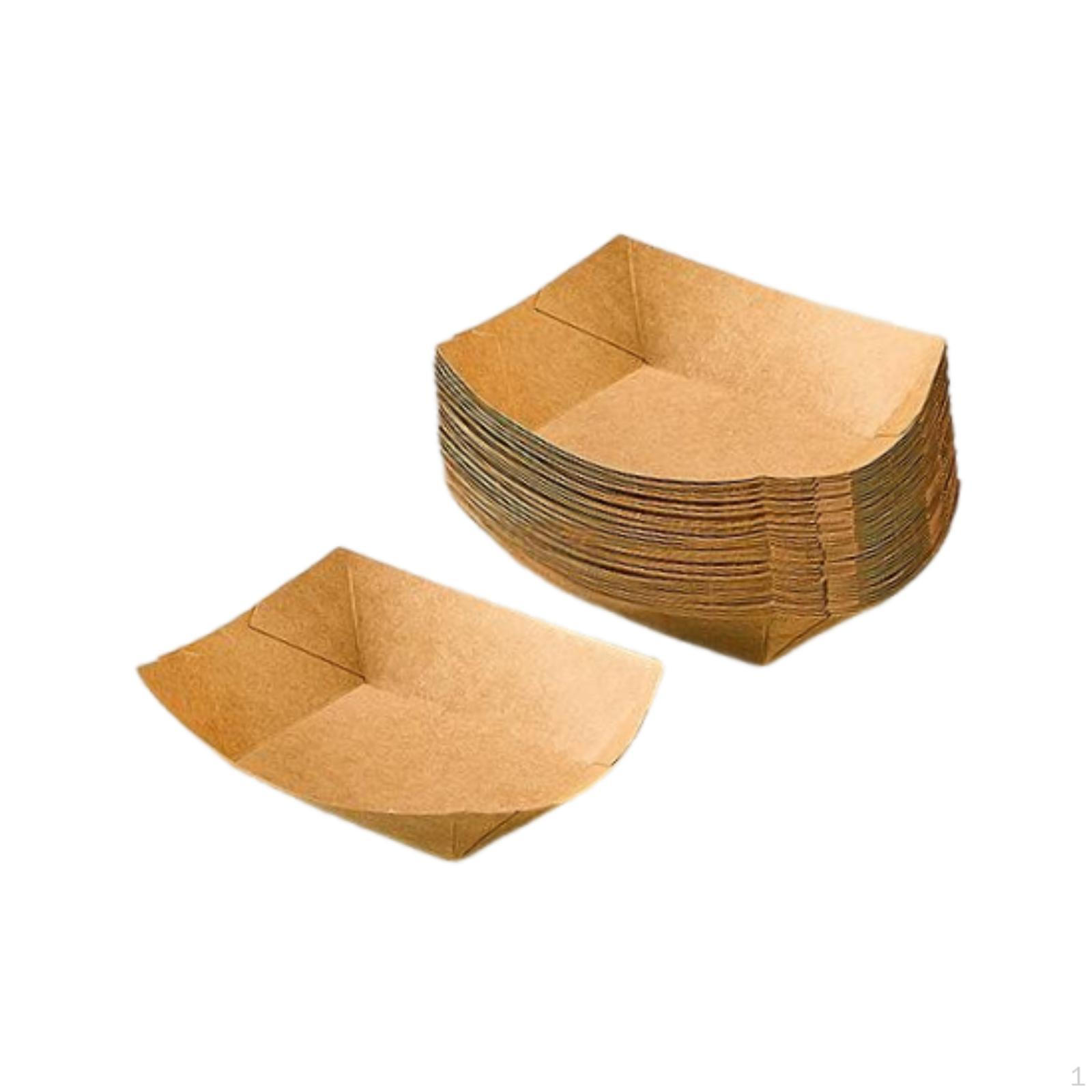 100Pcs Serving Trays Kraft Paper Food for Sandwiches Dog Dessert 12.3cmx8.8cm
100Pcs Serving Trays Kraft Paper Food for Sandwiches Dog Dessert 12.3cmx8.8cm